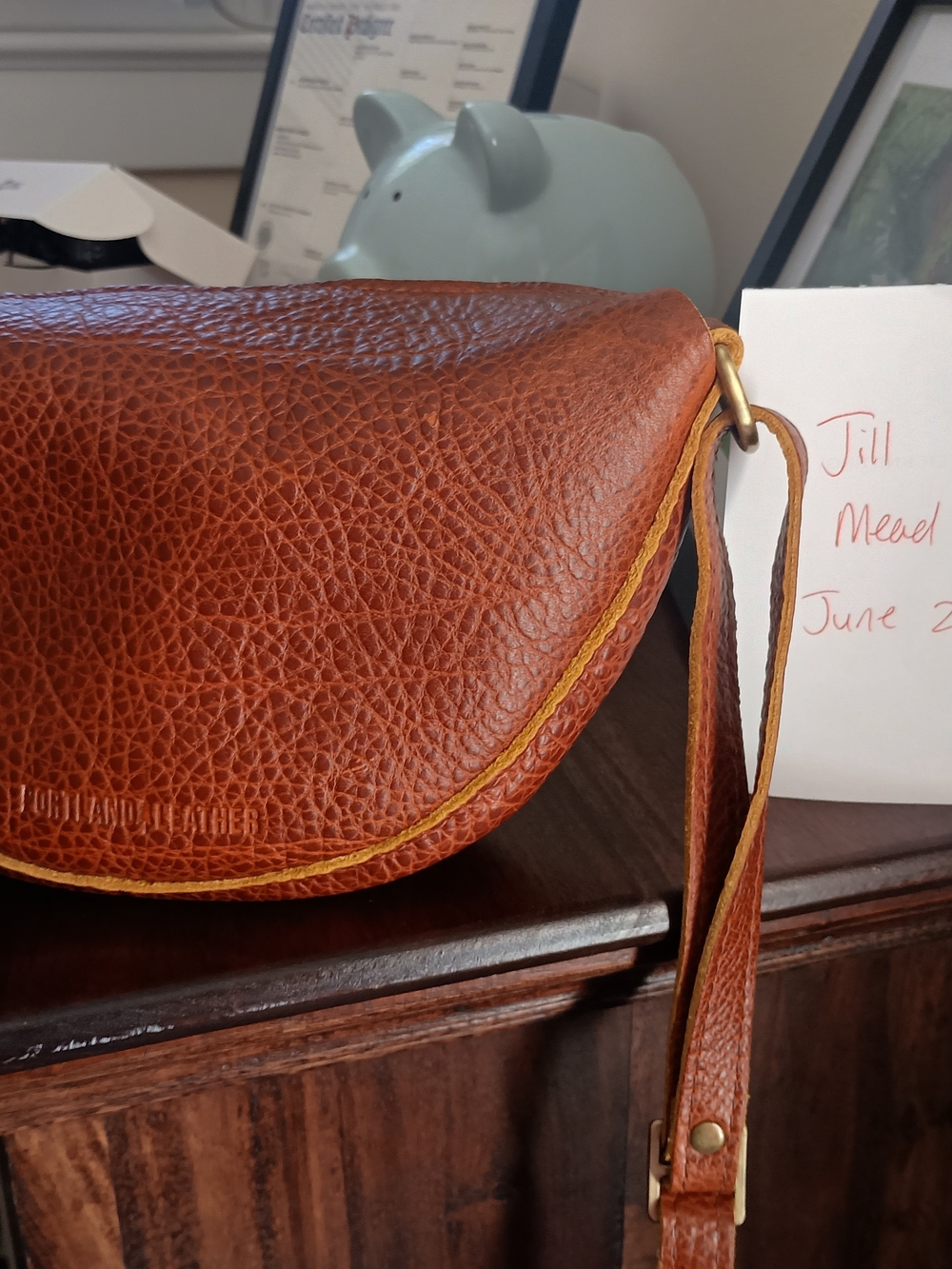 Portland Leather Sienna Small Koala Crossbody Bag - Picture 2 of 3